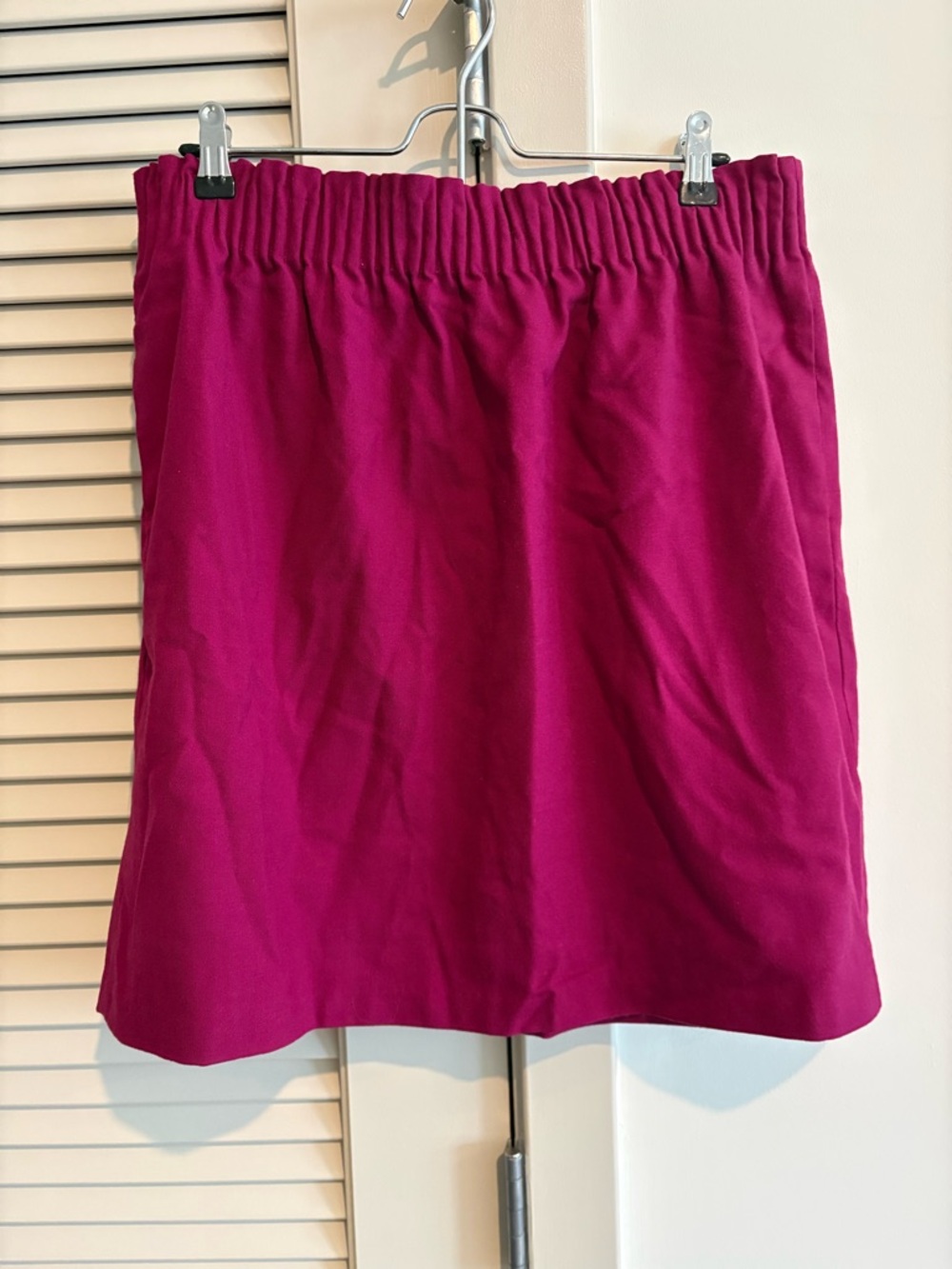 J. Crew Women’s Pull On Elastic Waist Fuchsia Mini Skirt* Sz 14